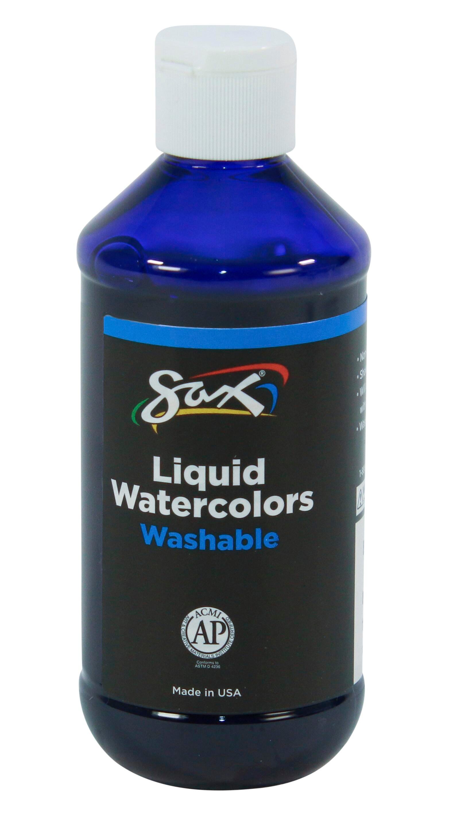 Sax Liquid Washable Watercolor Paint, 8 Ounces, Blue-Violet, Item Number 1567855